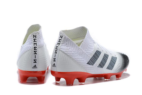 Image of adidas Nemeziz 18.1 FG White Black Red - KicksNatics