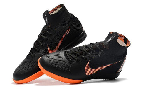 Image of Nike MercurialX Superfly 360 Elite IC Soccer Cleats Black Orange - KicksNatics