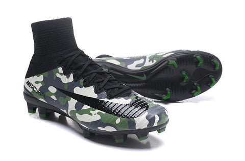 Image of Nike Mercurial Superfly V FG Soccer Cleats Military Camouflage Green - KicksNatics