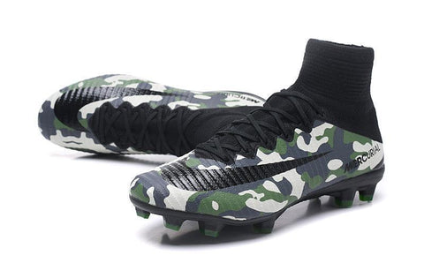 Image of Nike Mercurial Superfly V FG Soccer Cleats Military Camouflage Green - KicksNatics