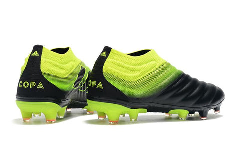 Image of Adidas Copa 19+ FG Black Yellow Green - KicksNatics