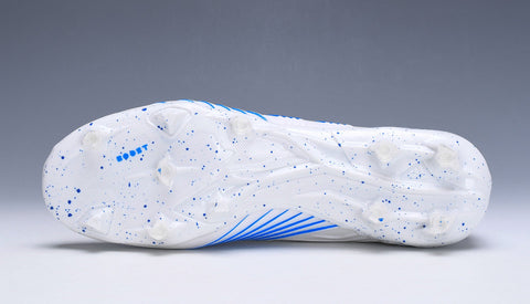 Image of Adidas Predator 19.1 FG White Blue no Lace - KicksNatics