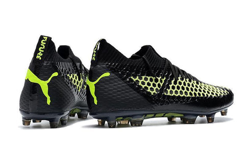 Image of PUMA Future 18.1 Netfit FG Soccer Cleats Black Green