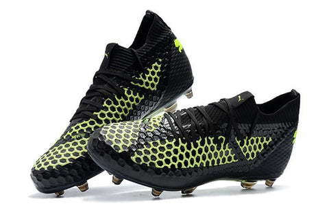 Image of PUMA Future 18.1 Netfit FG Soccer Cleats Black Green