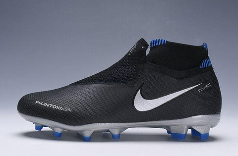 Image of Nike Phantom Vision Elite DF FG Black Silver Blue