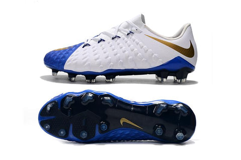 Image of NIke Hypervenom Phantom III DF FG White Blue - KicksNatics