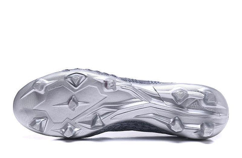 Image of Adidas Predator 18+ Paul Pogba FG Soccer Cleats Iron Metallic Grey Red - KicksNatics