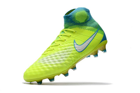 Image of Nike Magista Obra II FG Light Green & Blue - KicksNatics