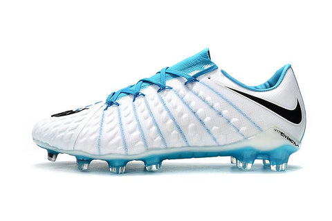 Image of NIke Hypervenom Phantom III DF FG White Light Blue - KicksNatics