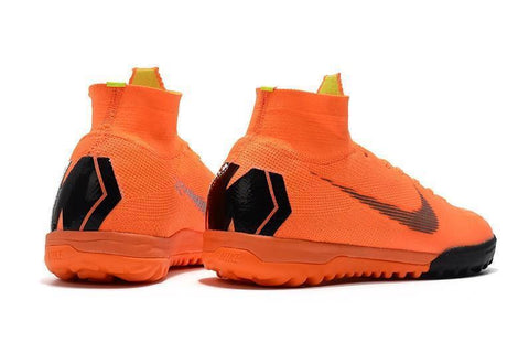 Image of Nike MercurialX Superfly 360 Elite Turf Soccer Cleats Orange Black - KicksNatics
