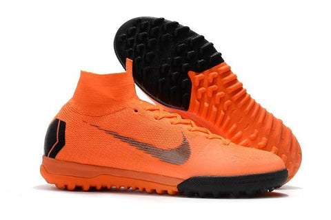 Image of Nike MercurialX Superfly 360 Elite Turf Soccer Cleats Orange Black - KicksNatics