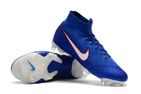 Image of NIKE Mercurial Superfly VI 360 Elite FG Blue White Orange Lining - KicksNatics