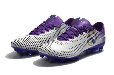 Image of Nike Mercurial Vapor XI Real Madrid FG Soccer Cleats White Purple - KicksNatics