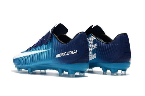 Image of Nike Mercurial Vapor XI FG Soccer Cleats Ice Blue White Black - KicksNatics