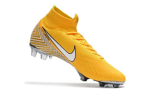 Image of NIKE Mercurial Superfly VI 360 Elite Neymar FG Yellow White High Cut - KicksNatics