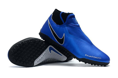 Image of Nike Phantom Vision Elite TF Nike Turf Blue Silver Black - KicksNatics