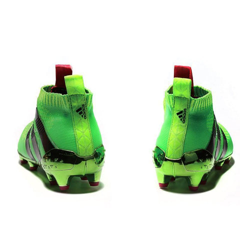 Image of Adidas ACE 16+ Purecontrol FG/AG Soccer Cleats Solar Green Pink Black - KicksNatics