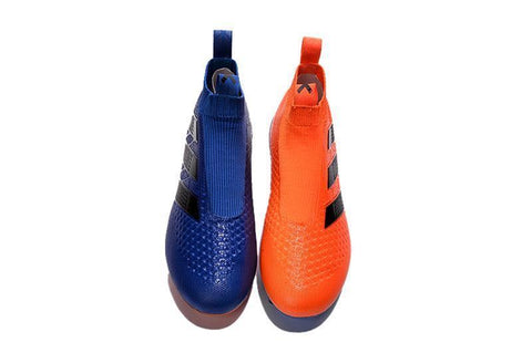 Image of Adidas ACE 16+ Purecontrol FG/AG Soccer Cleats Dark Blue Orange Black - KicksNatics