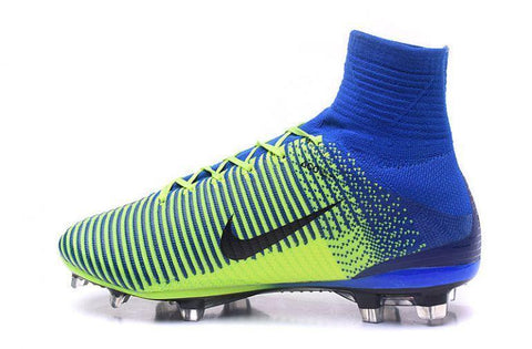 Image of Nike Mercurial Superfly V FG Soccer Cleats Green Blue Black - KicksNatics