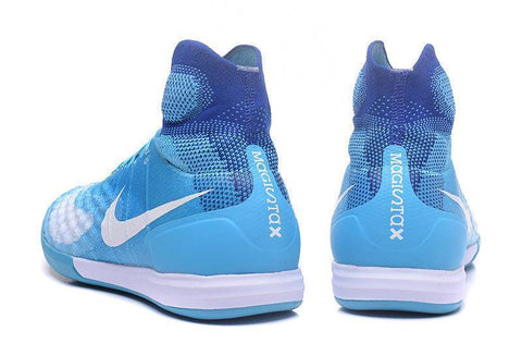 Image of Nike MagistaX Proximo II IC Soccer Shoes Volt Blue White - KicksNatics