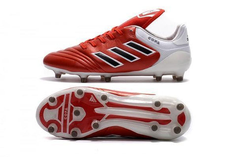 Image of Adidas Copa 17.1 FG Soccer Cleats Red Core Black White - KicksNatics