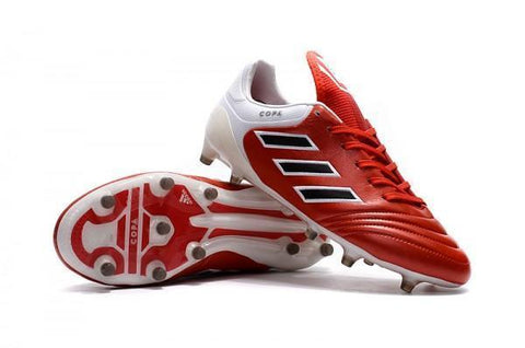 Image of Adidas Copa 17.1 FG Soccer Cleats Red Core Black White - KicksNatics