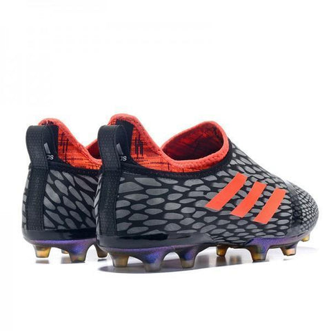 Image of Adidas Glitch Skin 17 FG Soccer Shoes Orange Black Grey - KicksNatics