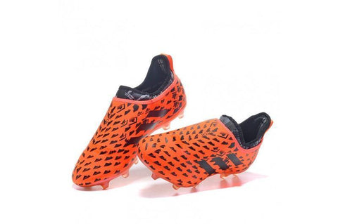 Image of Adidas Glitch Skin 17 FG Soccer Shoes Orange Black Gold - KicksNatics