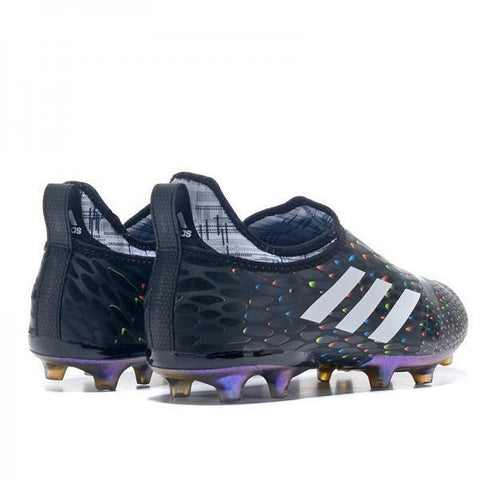 Image of Adidas Glitch Skin 17 FG Soccer Shoes Core Black Solar Red White - KicksNatics
