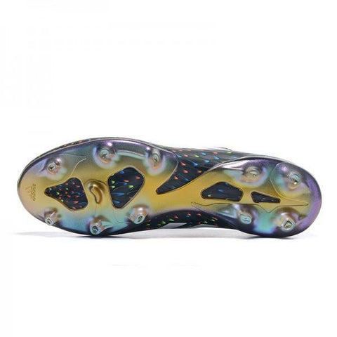 Image of Adidas Glitch Skin 17 FG Soccer Shoes Core Black Solar Red White - KicksNatics