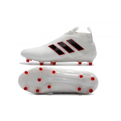 Adidas Ace 17+ Purecontrol FG Soccer Cleats White Black Red