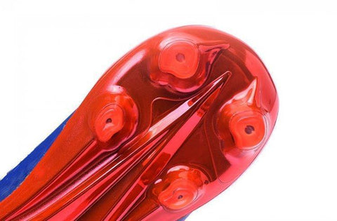 Image of Adidas X 16+ Purechaos FG/AG Soccer Cleats All Blue Solar Red - KicksNatics