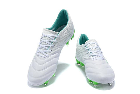 Image of Adidas Copa 19.1 FG White Green - KicksNatics