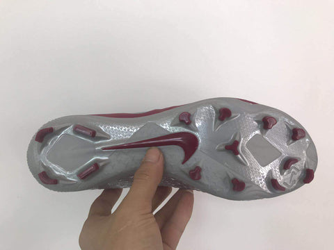 Image of Nike Phantom Vision Elite DF FG Soccer Cleats Maroon Silver Black - KicksNatics
