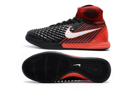 Image of Nike MagistaX Proximo II IC Soccer Shoes Black White Crimson - KicksNatics