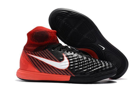 Image of Nike MagistaX Proximo II IC Soccer Shoes Black White Crimson - KicksNatics