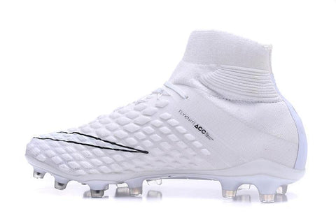 Image of Nike Hypervenom Phantom III DF FG Soccer Cleats All White - KicksNatics