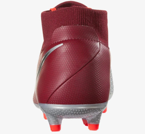 Image of Nike Phantom Vision Elite DF FG Soccer Cleats Maroon Silver Black - KicksNatics