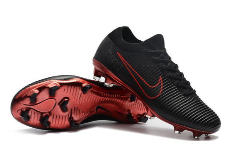 Image of Nike Mercurial Vapor Flyknit Ultra FG Soccer Cleats Black Wine Red - KicksNatics