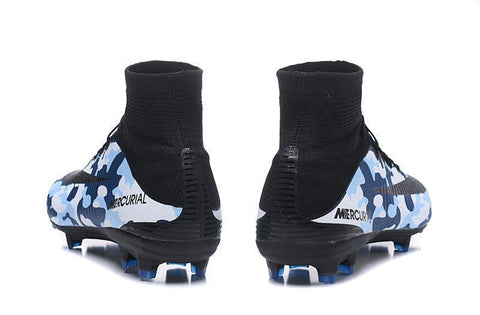 Image of Nike Mercurial Superfly V FG Soccer Cleats Military Camouflage Blue - KicksNatics