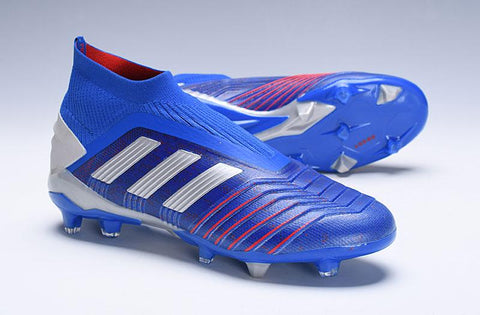 Image of Adidas Predator 19.1 FG Blue Red Without Laces - KicksNatics