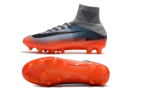 Image of Shoes Metallic Wolf Grey Nike Mercurial Superfly V Cr7 Fg Hematite Cool Grey