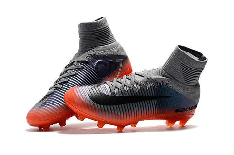 Image of Shoes Metallic Wolf Grey Nike Mercurial Superfly V Cr7 Fg Hematite Cool Grey