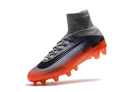 Image of Shoes Metallic Wolf Grey Nike Mercurial Superfly V Cr7 Fg Hematite Cool Grey
