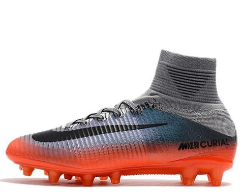 Image of Shoes Metallic Wolf Grey Nike Mercurial Superfly V Cr7 Fg Hematite Cool Grey