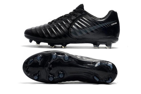 Image of Nike Tiempo Legend VII FG Soccer Cleats All Black - KicksNatics