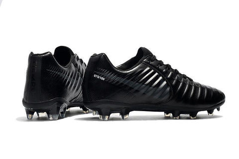 Image of Nike Tiempo Legend VII FG Soccer Cleats All Black - KicksNatics