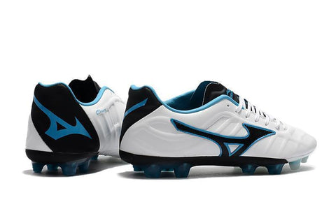 Image of Mizuno Rebula V1 FG Soccer Cleats White Black Blue - KicksNatics