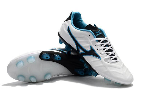 Image of Mizuno Rebula V1 FG Soccer Cleats White Black Blue - KicksNatics