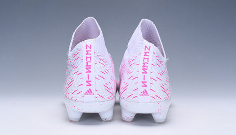 Image of Adidas Nemeziz 18+ FG White Pink no Lace - KicksNatics